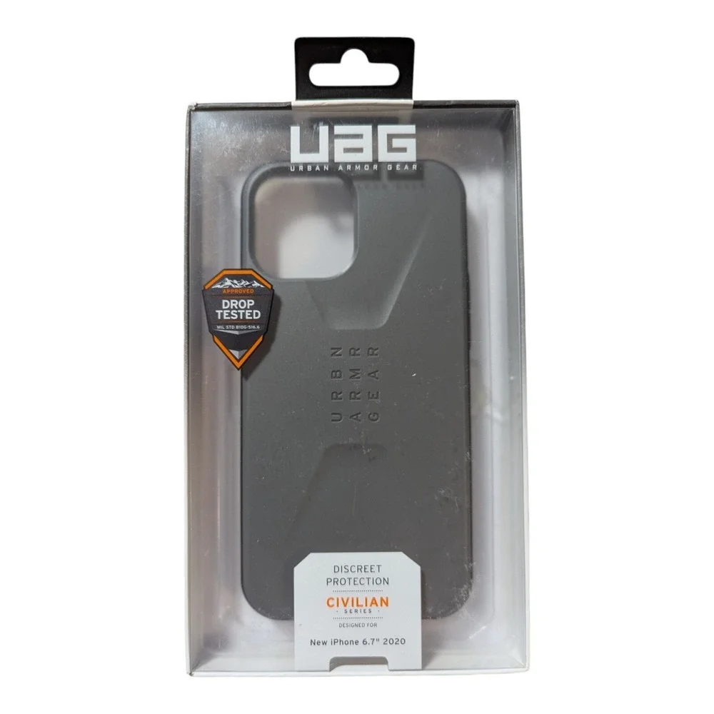 H9. UAG Civilian Series Hard shell Case iPhone 12 Pro Max (6.7 2020) -‎ Silver